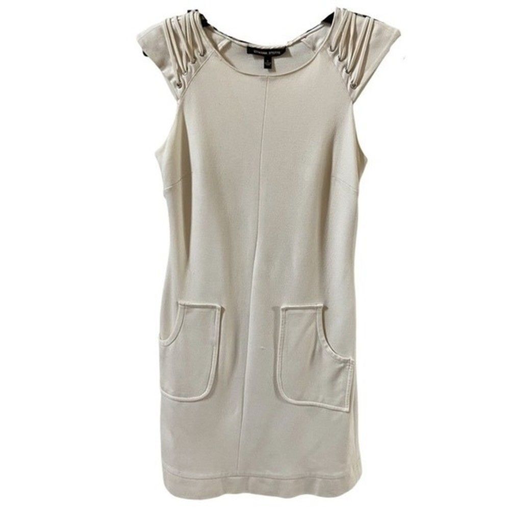 Cynthia Steffe Cap Sleeve Shift Dress in Cream 2